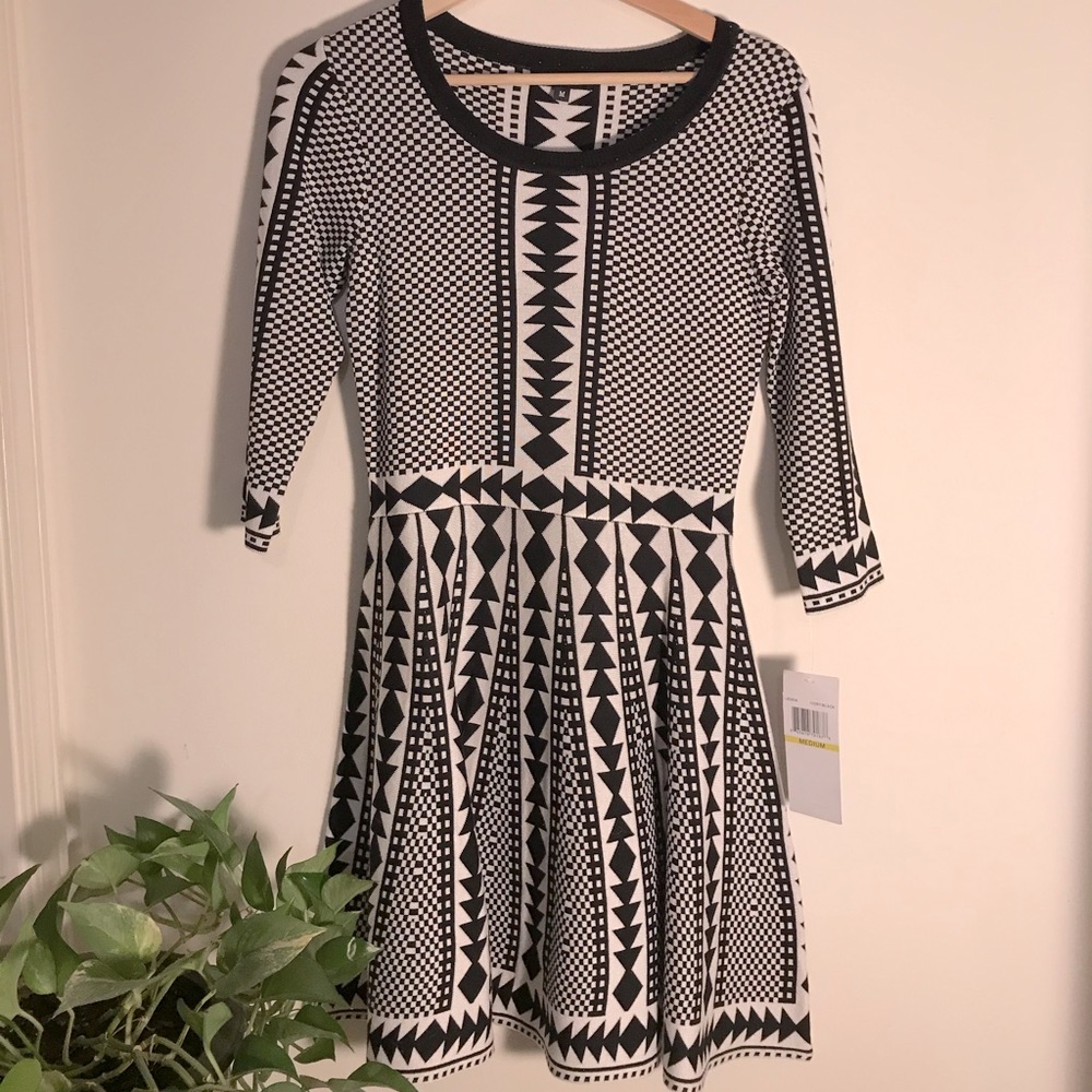 NWT geometrical knit dress